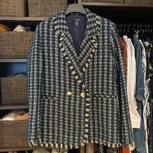 Aqua Tweed Blazer - NWT